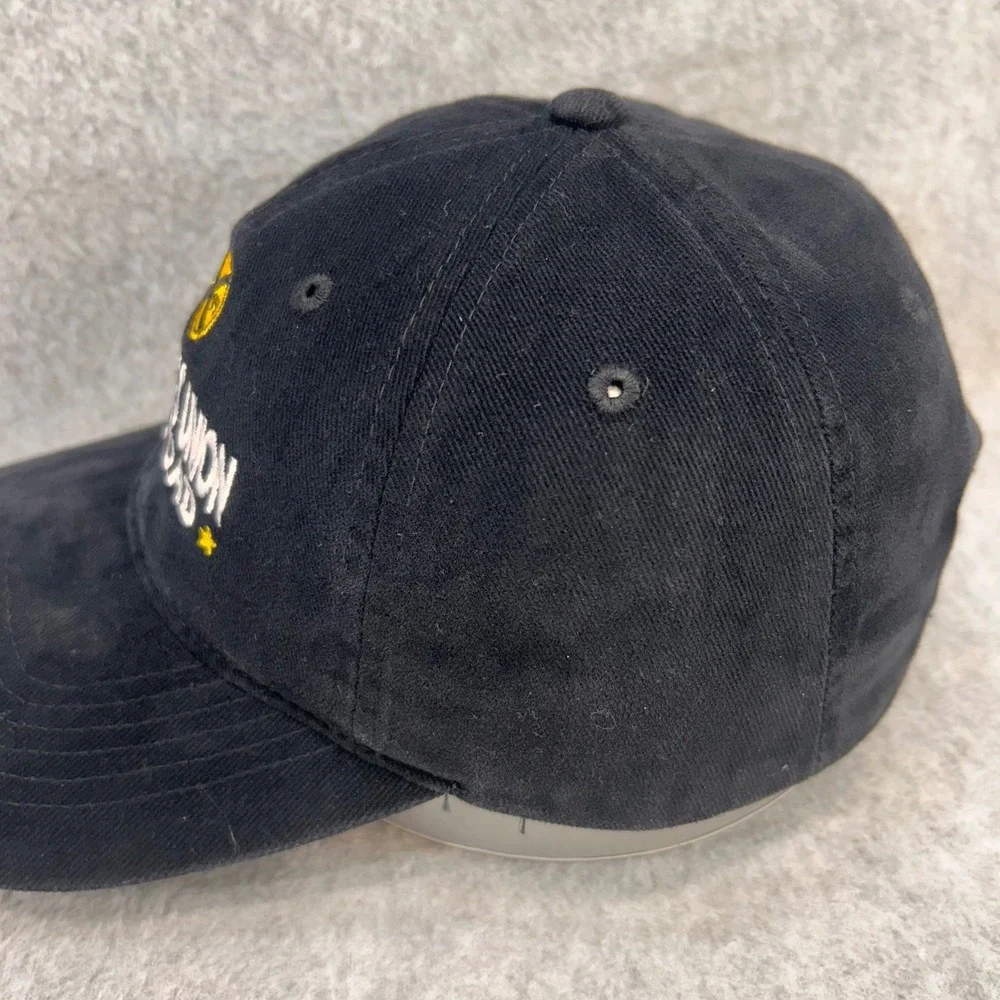 Des Moines Union Railroad Mens Black Sportsman Hat Adjustable Cotton OSFM